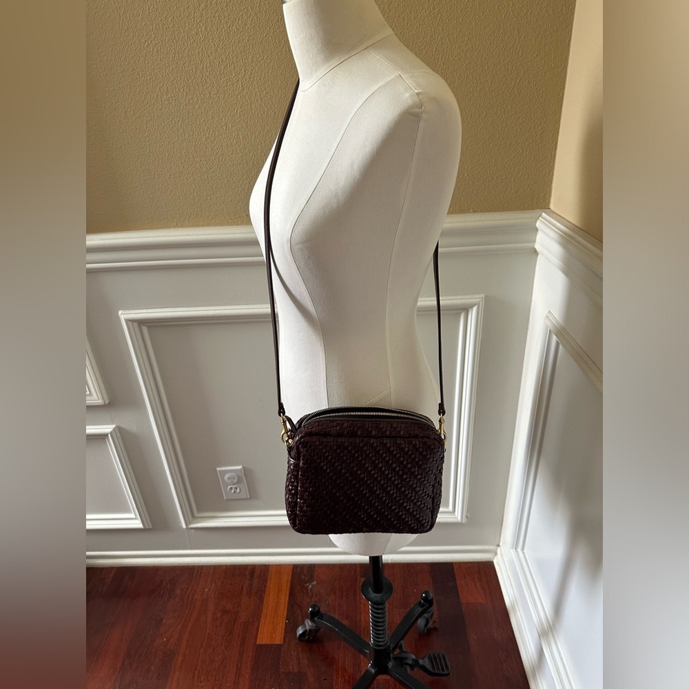 Clare V woven plum midi sac
